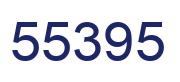 Number 55395 blue image