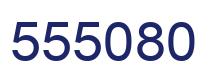 Number 555080 blue image