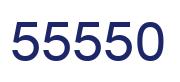 Number 55550 blue image