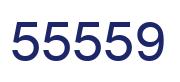 Number 55559 blue image