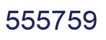Number 555759 blue image
