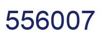 Number 556007 blue image