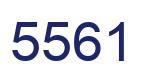 Número 5561 imagen azul