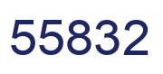 Number 55832 blue image