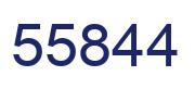 Number 55844 blue image