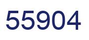 Number 55904 blue image