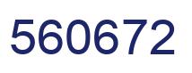 Number 560672 blue image
