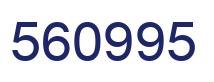 Number 560995 blue image