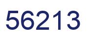 Number 56213 blue image