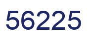 Number 56225 blue image