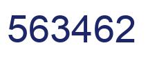 Number 563462 blue image