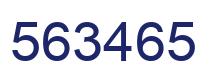 Number 563465 blue image