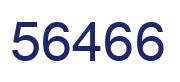 Number 56466 blue image