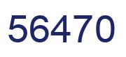 Number 56470 blue image