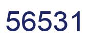 Number 56531 blue image