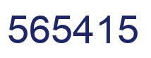Number 565415 blue image