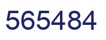 Number 565484 blue image