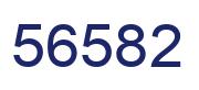 Number 56582 blue image