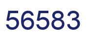 Number 56583 blue image