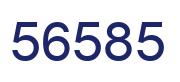 Number 56585 blue image