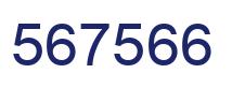Number 567566 blue image