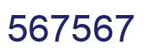 Number 567567 blue image