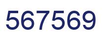 Number 567569 blue image