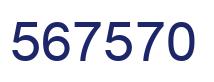 Number 567570 blue image
