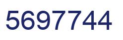Número 5697744 imagen azul