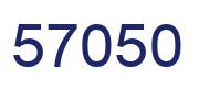 Number 57050 blue image