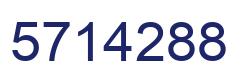 Number 5714288 blue image