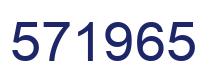 Number 571965 blue image