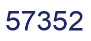 Number 57352 blue image