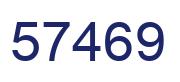 Número 57469 imagen azul