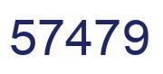 Number 57479 blue image