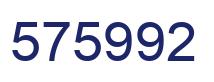 Number 575992 blue image