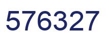 Number 576327 blue image