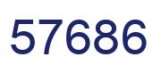 Number 57686 blue image