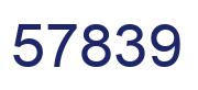 Number 57839 blue image