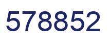 Number 578852 blue image