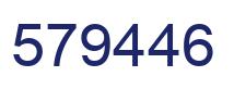 Número 579446 imagen azul