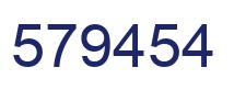 Número 579454 imagen azul