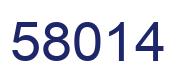 Número 58014 imagen azul