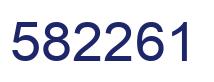 Number 582261 blue image