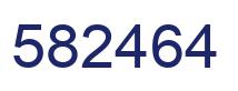 Number 582464 blue image