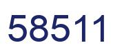 Number 58511 blue image