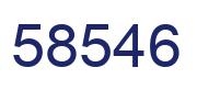 Número 58546 imagen azul