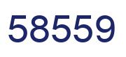 Number 58559 blue image