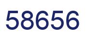 Number 58656 blue image