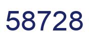 Number 58728 blue image